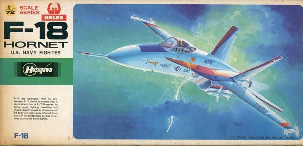 F-18 Hornet US Navy Fighter 1/72 Hasegawa