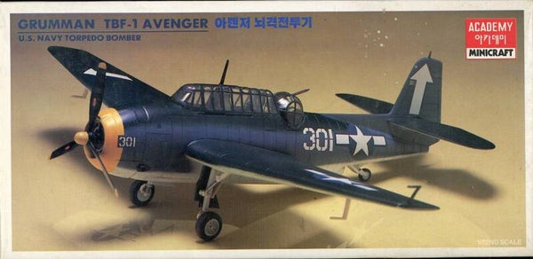 Grumman TBF-1 Avenger 1/72 Academy