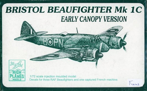 Bristol Beaufighter Mk 1C 1/72 HighPlanesModels HPM