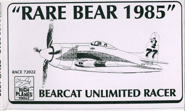 "Rare Bear 1985" Bearcat unlimited Racer 1/72 HPM