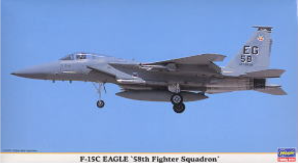 F-15C Eagle 58th Fighter Squadron 1/72 Hasegawa