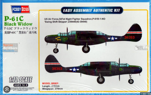 P-61C Black Widow 1/72 HobbyBoss