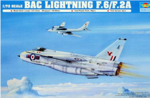 BAC Lightning F.6/F.2A 1/72 Trumpeter