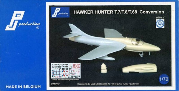 Hawker Hunter T.7/T.8/T.68 conversion resin 1/72 PJ production