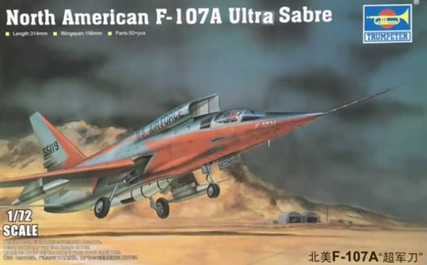 North American F-107A Ultra Sabre 1/72 Trumpeter