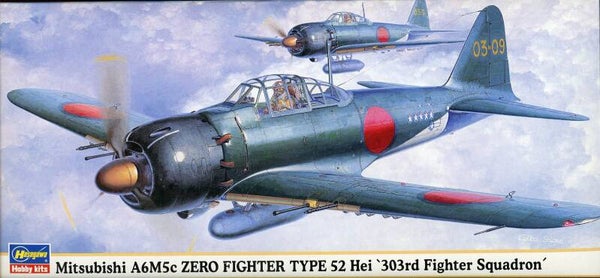 Mitsubishi A6M5c Zero Fighter type 52 Hei 303rd Fighter Sq 1/72 Hasegawa