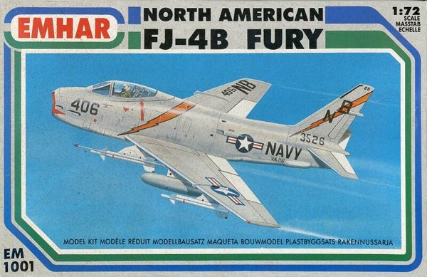 North American FJ-4B Fury 1/72 Emhar