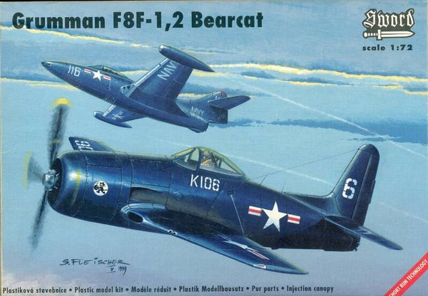 Grumman F8F-1,2 Bearcat 1/72 Sword