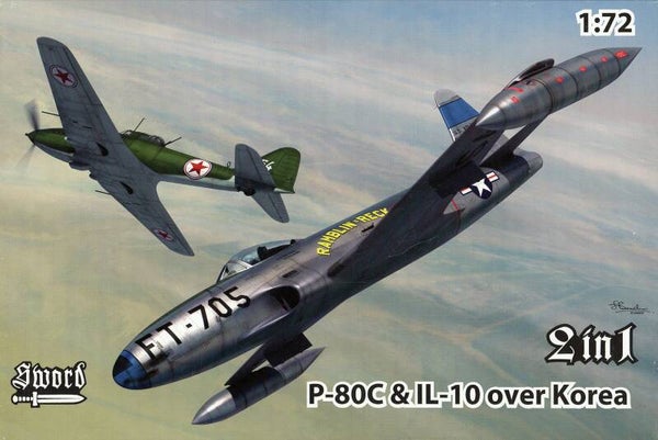 P-80C & Il-10 over Korea 1/72 Sword 2 in 1