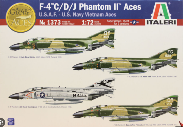 F-4 C/D/J Phantom II Aces 1/72 Italeri