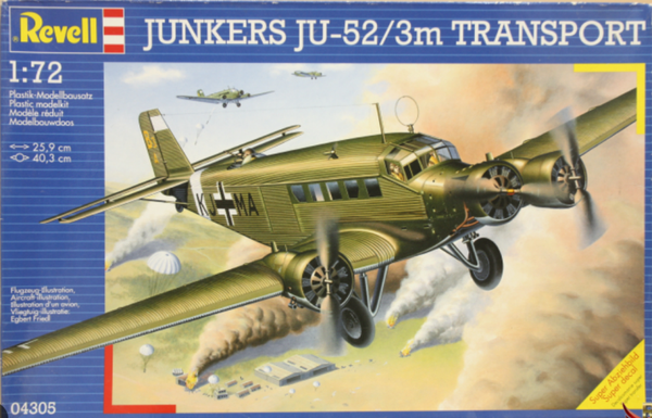 Junkers Ju-52/3m Transport 1/72 Revell