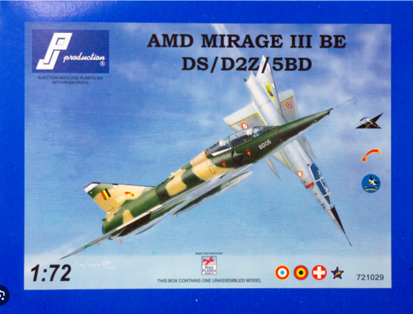 AMD Mirage III BE DS/D2Z/5BD 1/72 PJ Productions