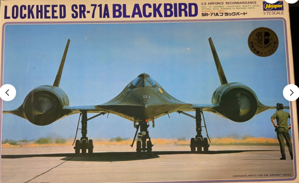 Lockheed SR-71A Blackbird 1/72 Hasegawa