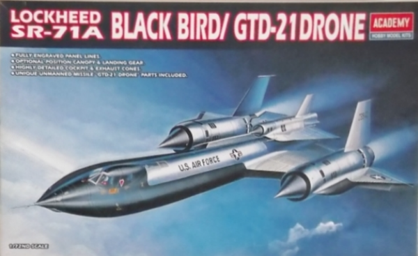 Lockheed SR-71A Blackbird/GTD-21drone 1/72 Academy