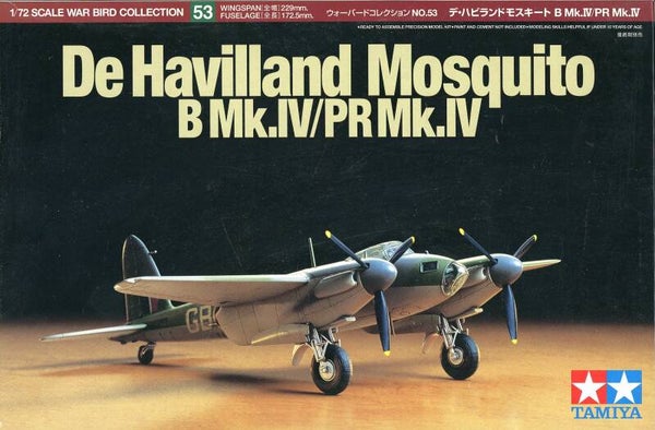 De Havilland Mosquito B Mk.IV/PR Mk.IV 1/72 Tamiya