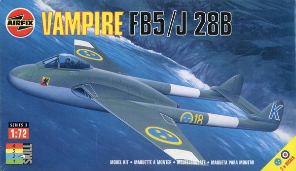 Vampire FB5/J 28B 1/72 Airfix