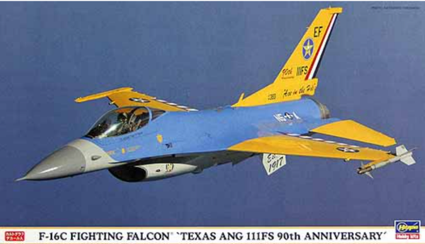 F-16C Fighting Falcon "Texas ANG 111FS 90th Anniversary 1/72 Hasegawa