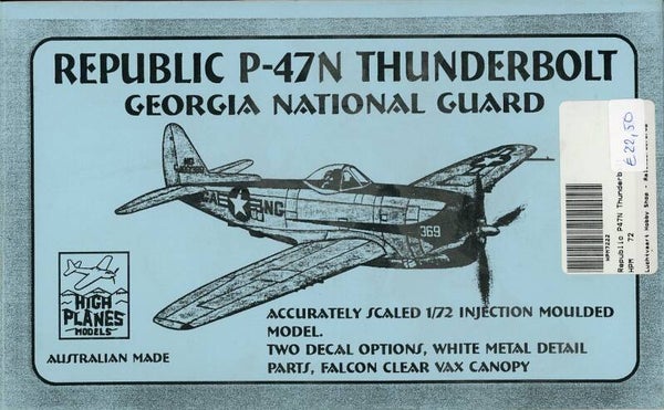 Republic P47N Thunderbolt Highplanes models 1/72