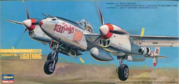 Lockheed P-38J/L Lightning 1/72 Hasegawa