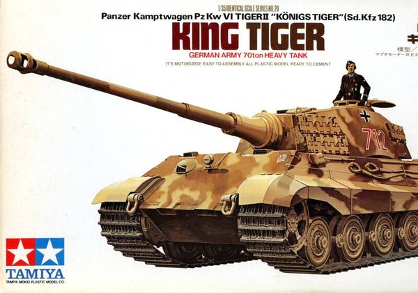 Panzerkamptwagen VI "King Tiger"Tamiya 1/35 met motor