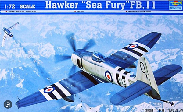 Hawker Sea Fury FB.II trumpeter 1/72
