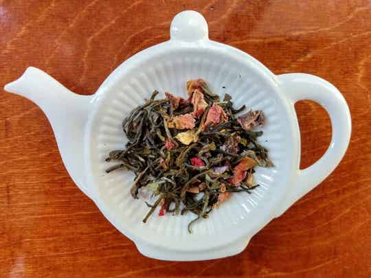 Framboos-goji-bergamot, witte thee, gearomatiseerd