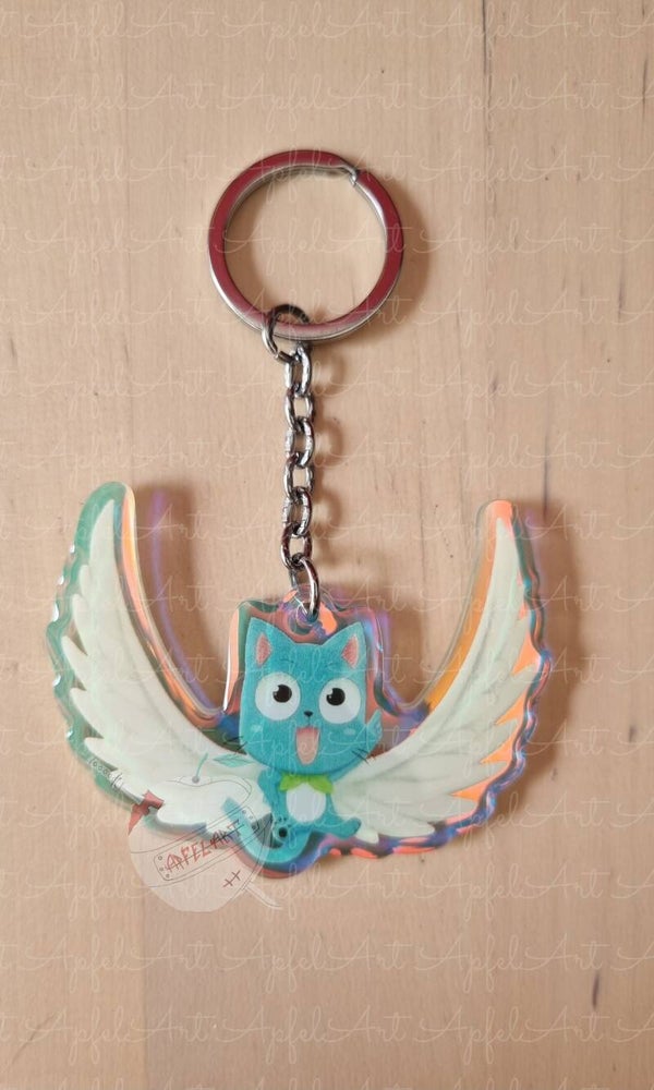 Happy (Flügel) Schlüsselanhänger