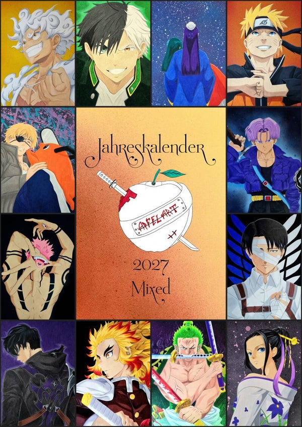 Jahreskalender 2027 Mixed