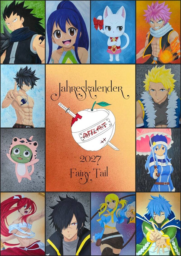 Jahreskalender 2027 Fairy Tail