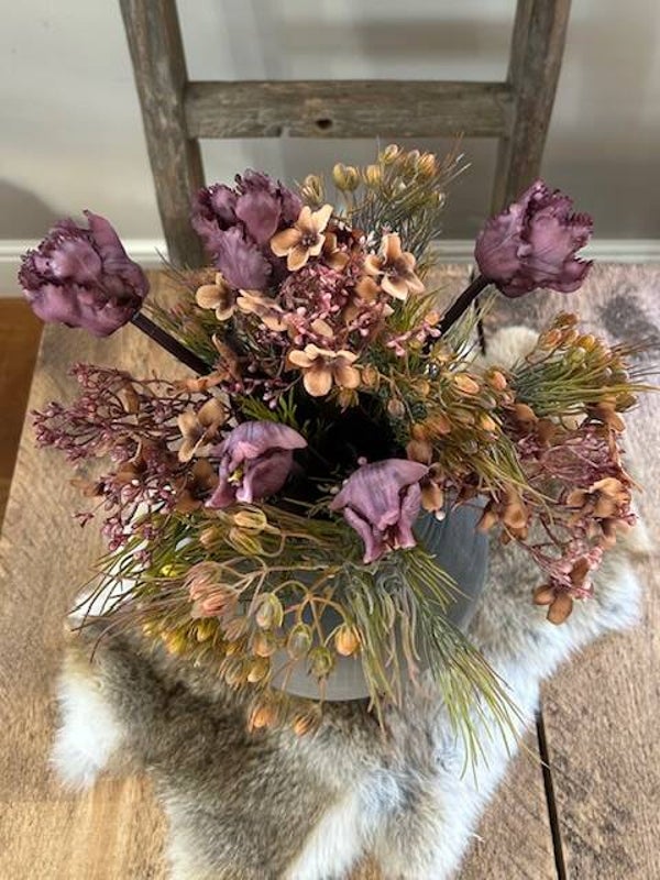 Boeket parkiettulpen roze