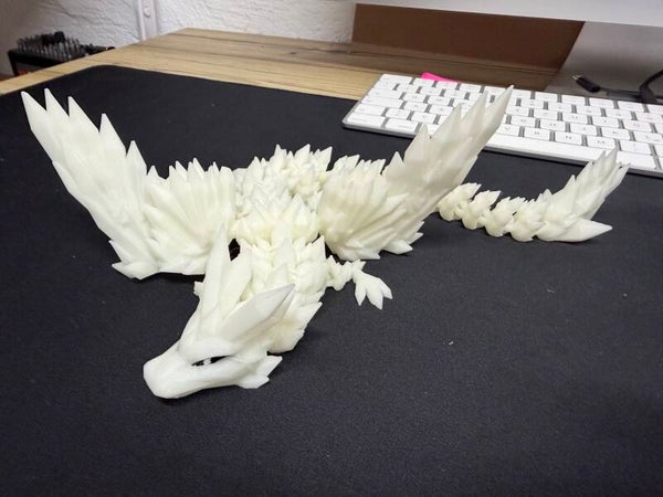 SALE Kristalldrache mit Flügel - Mittel - ca. 32 cm lang