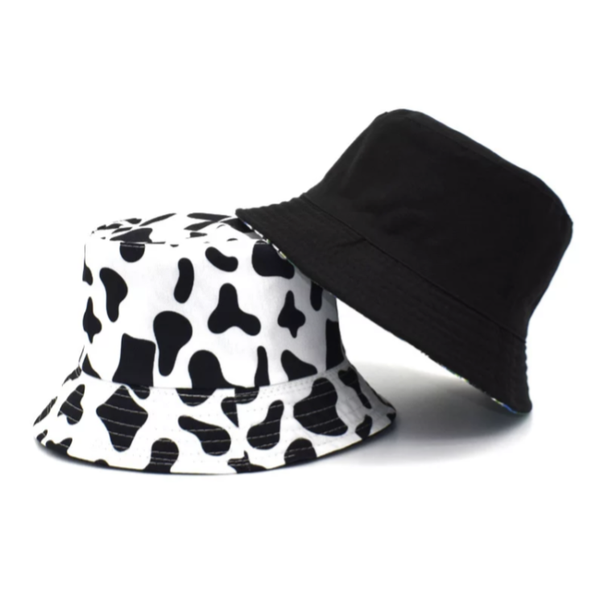 Cow print bucket hat
