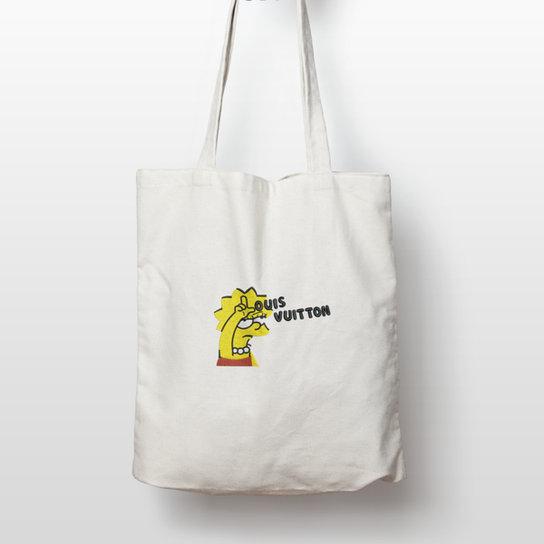 Simpsons X LV tote bag