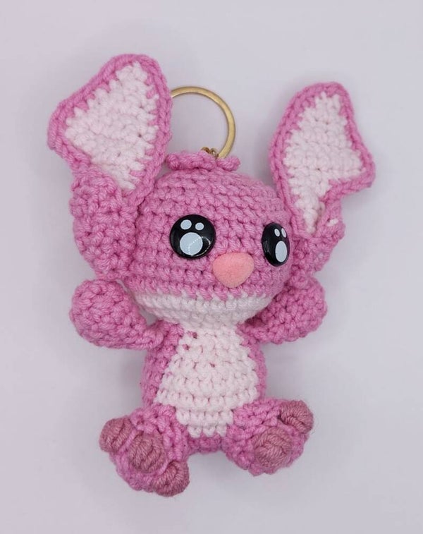 Gehaakte Roze "Angel" Hanger