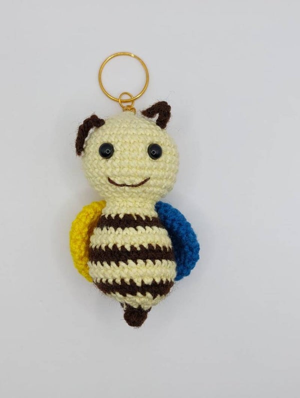 Bijen Sleutelhanger Knuffel