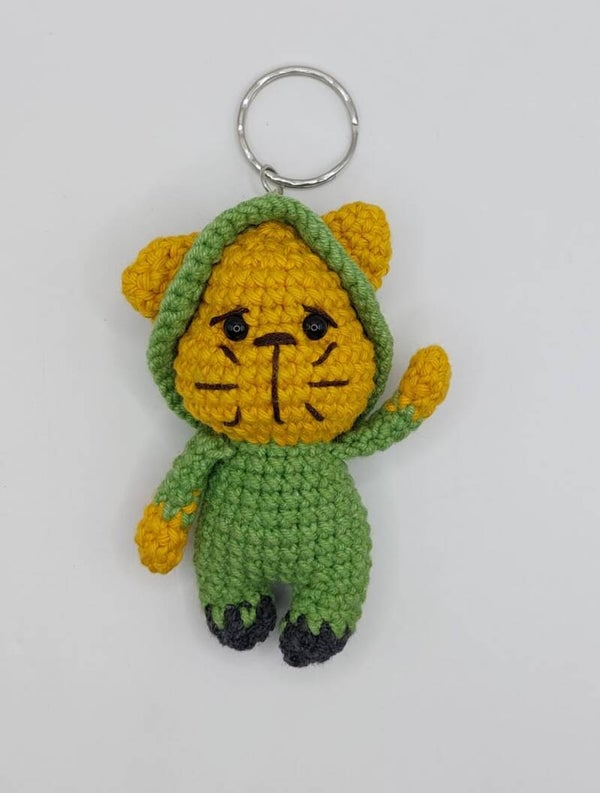 Amigurumi Kat Sleutelhanger