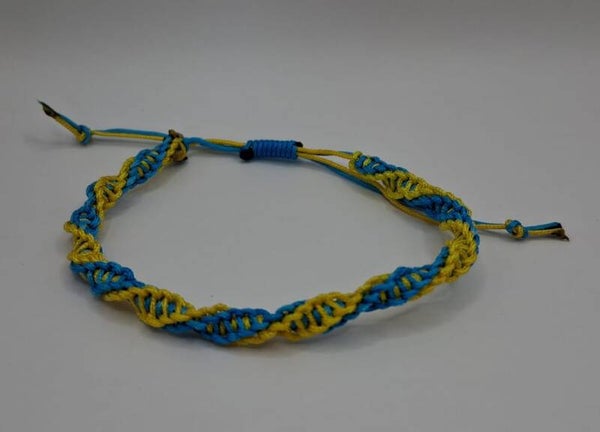Handgemaakte Vriendschapsarmband - Oekraïense Kleur