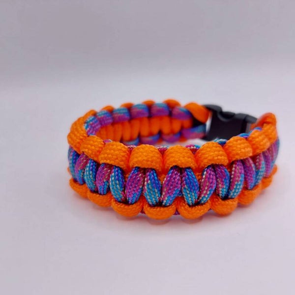 Paracord Armband "Oranje Vortex"