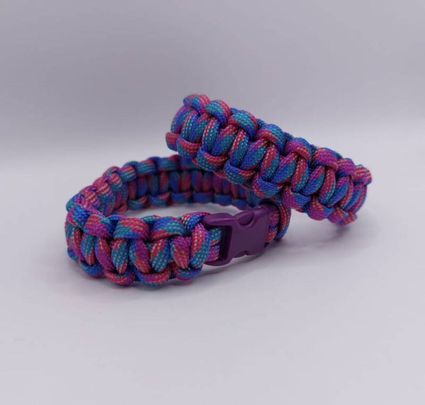 Paracord Armband "Cotton Candy Swirl"