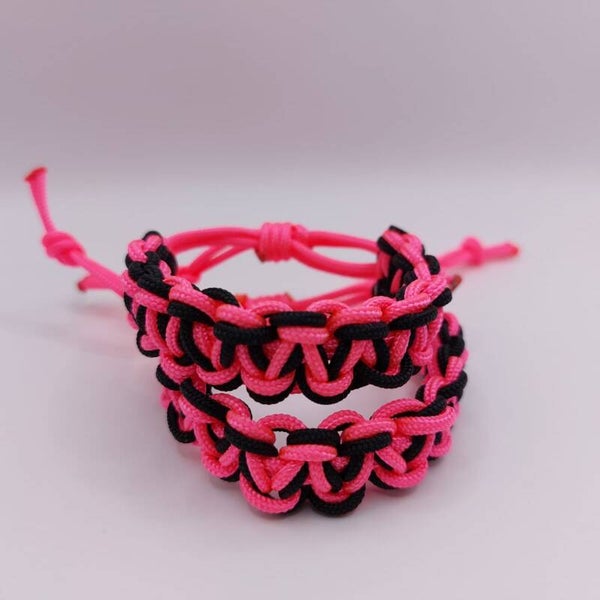 Paracord Armband "Midnight Neon"