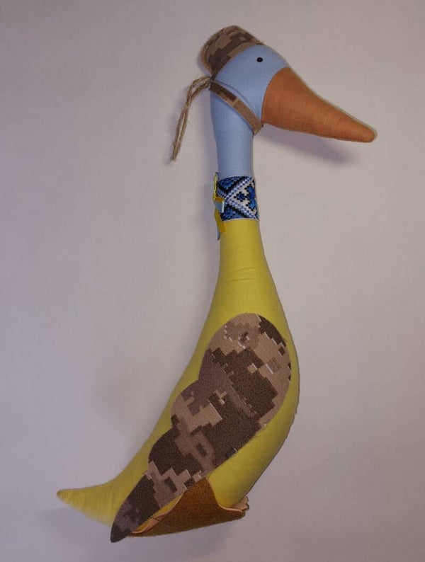 Handgemaakte Stoffen Gans "Patriot"