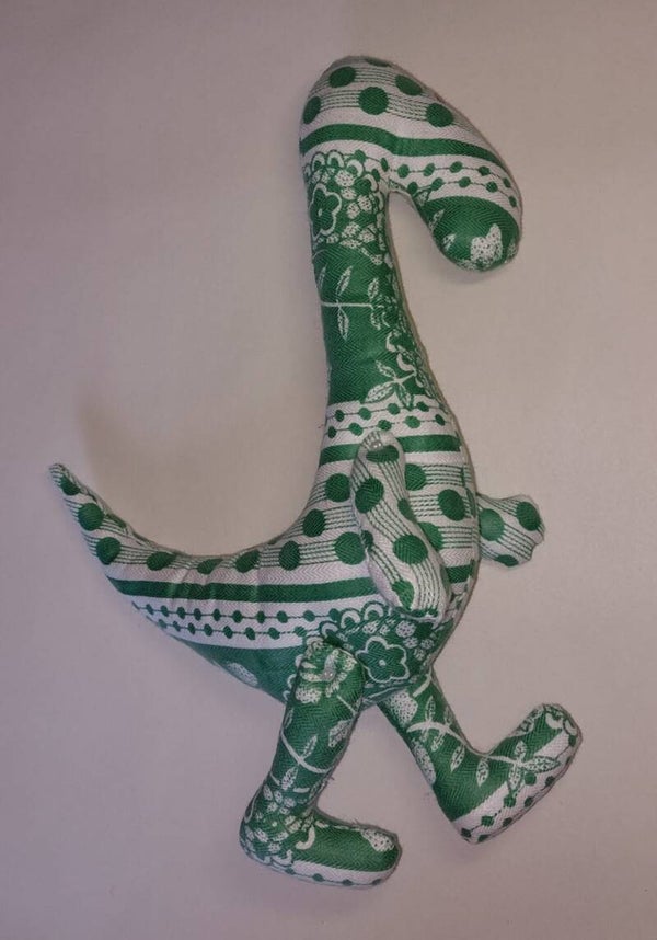 Stoffen Dino "Groene Avonturier"