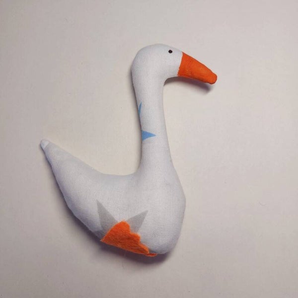 Stoffen Gans "Witte Vleugel"