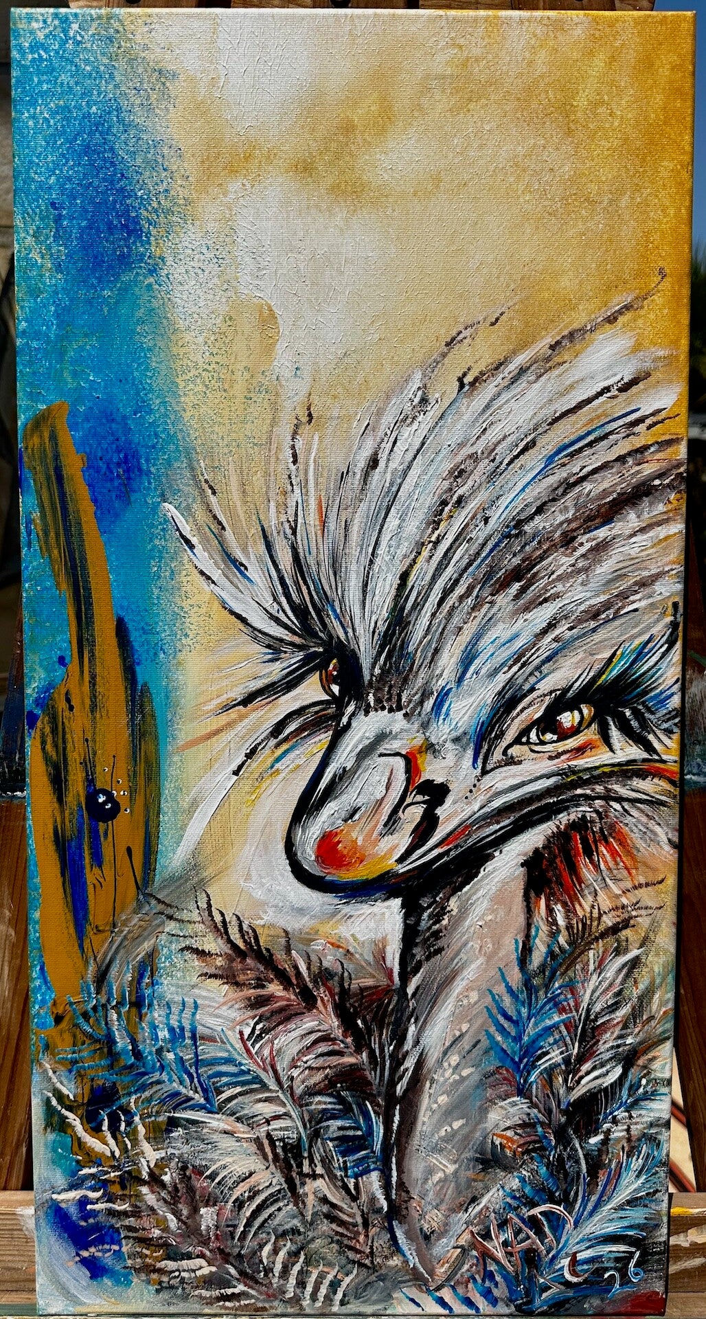 El Guardián de las Plumas — Pintura original
