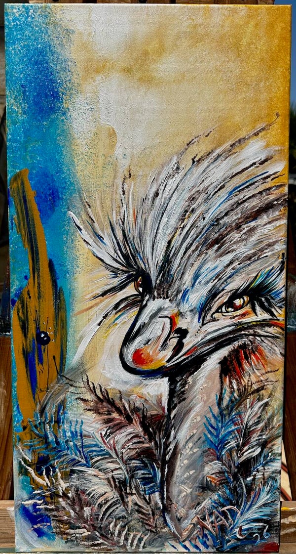 El Guardián de las Plumas — Pintura original