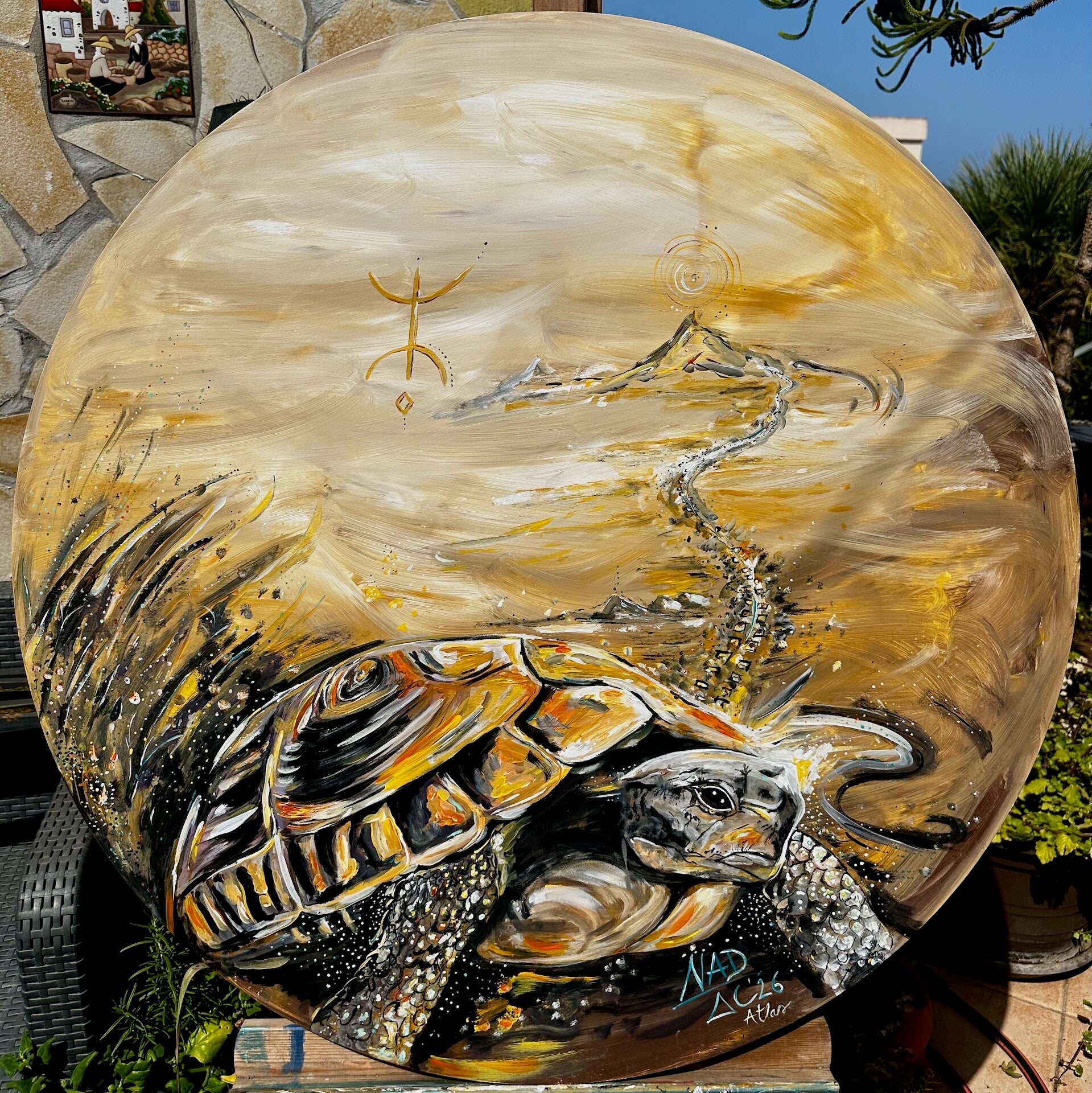 La Viajera del Atlas — Pintura original
