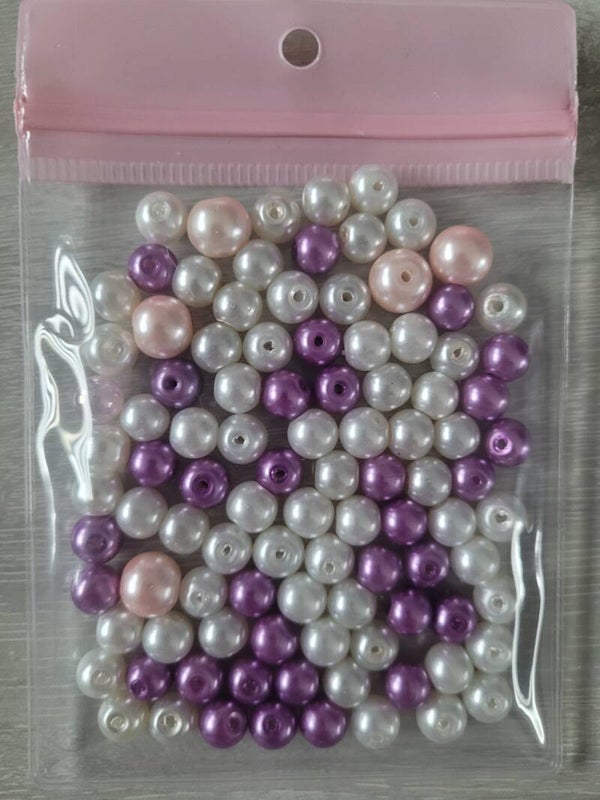 Mix perlées 100pcs
