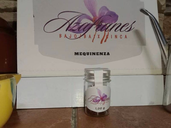 Bote de cristal 1,00 g azafrán premium