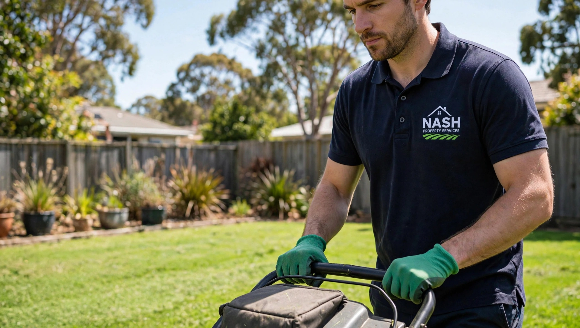 Nash Property Services lawn mowing in Bayside Melbourne
