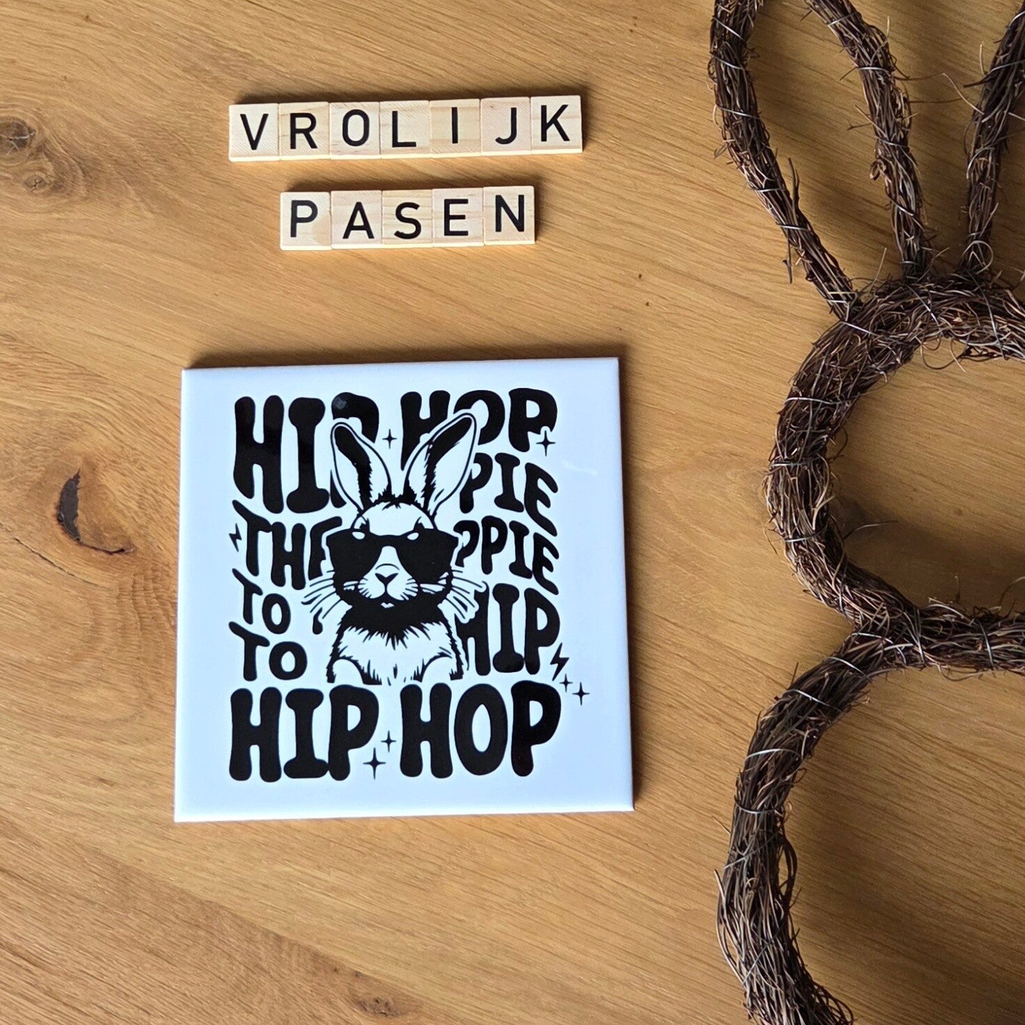 Tegeltje 'hip hop'